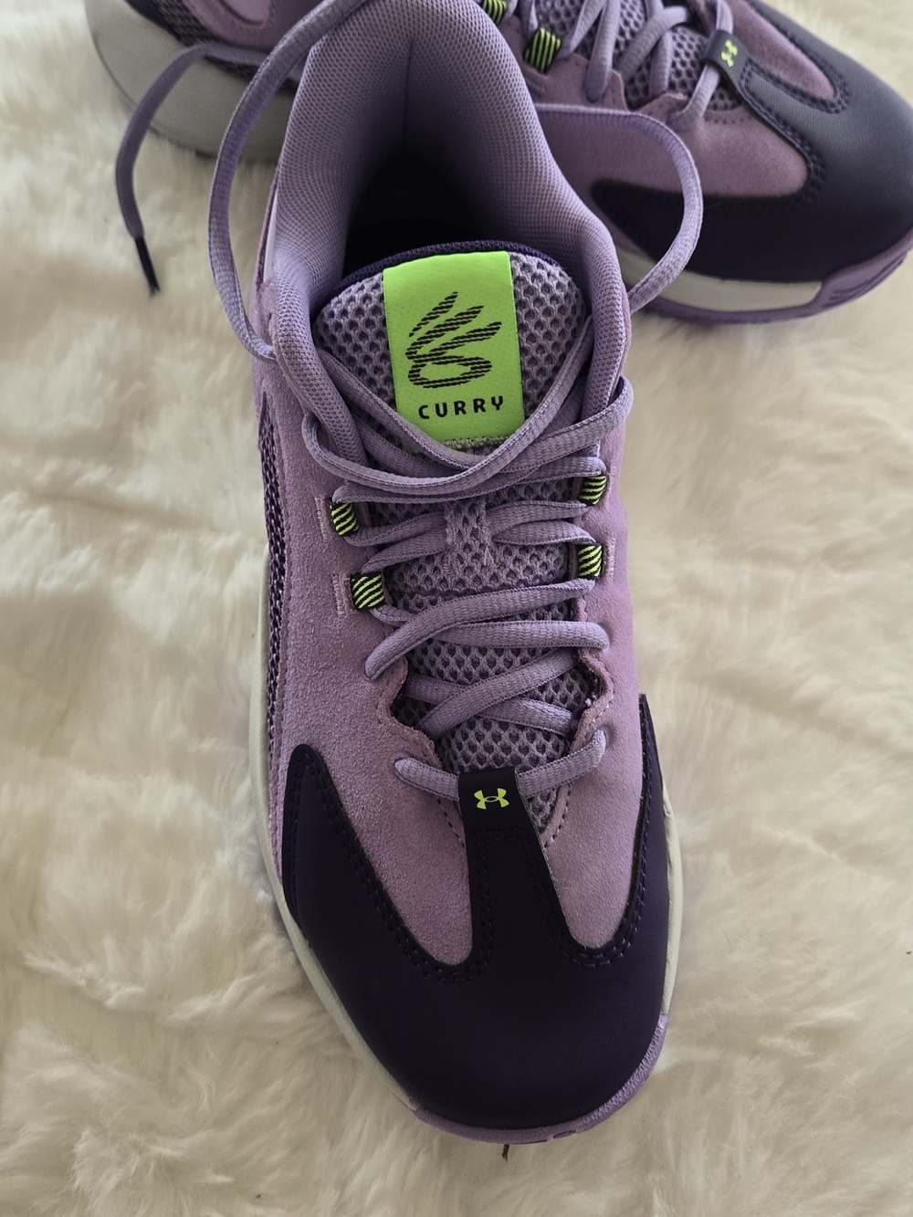 Under Armour Purple and Lime Athletic Shoes
